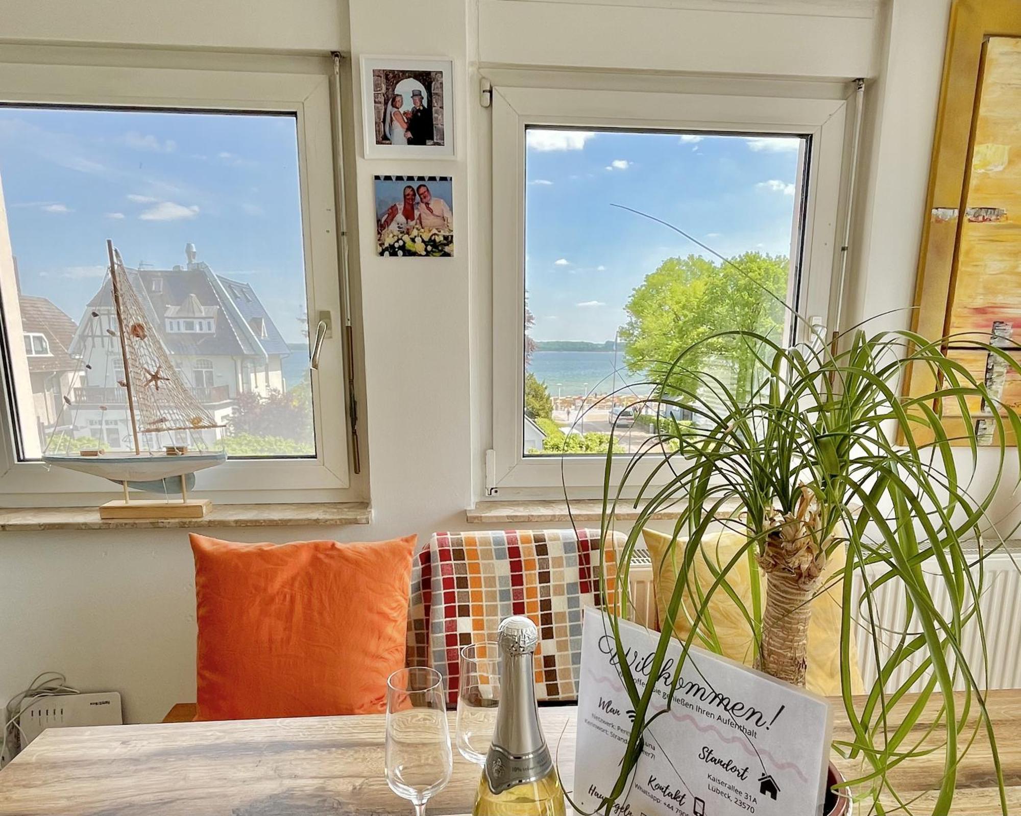 3Sz Penthaus Luna Am Sandstrand Mit Meerblick & Balkon Любек Екстериор снимка